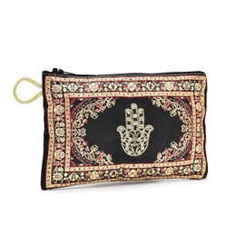 BDM Turkish Fabric Zip Wallet with Hand of Fatima - Elegance and Protection, Various Models