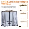ABCCANOPY Upgrade 9FT-11FT Patio Umbrella Mosquito Netting Adjustable Mosquito Net