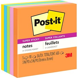 3M Post-it Notas Adhesivas Super Sticky Ultra 3x3in (Modelo 6546S)
