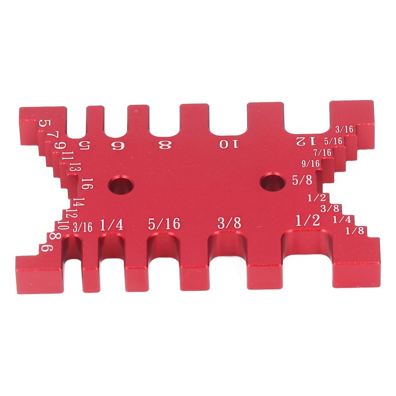 Dovetail Jig Tenon Caliper Aluminum Metric Imperial Scale Card Measuring