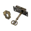 Mcredy 4 Sets Vintage Lock,2.1 Inch Retro Cabinet Drawer Locks
