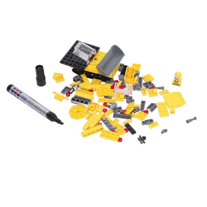 Digging Truck Toy Inductive DIY Assembly Electronic Vehicle Excavator Construction