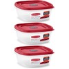 Rubbermaid Easy Find Lid Square 5-Cup Food Storage Container (Pack