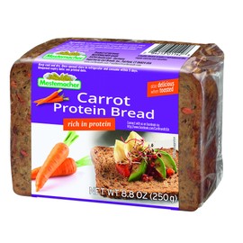 Mestemacher Protein Bread,Carrot, 9 Count