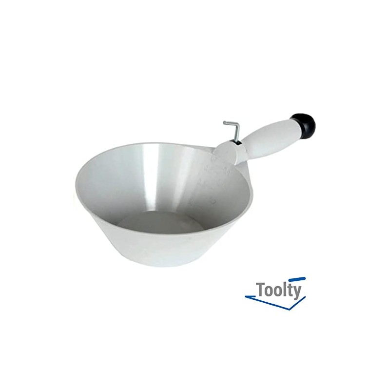 Proper Tools Toolty Plastic Scoop - 165mm Gray - Masonry