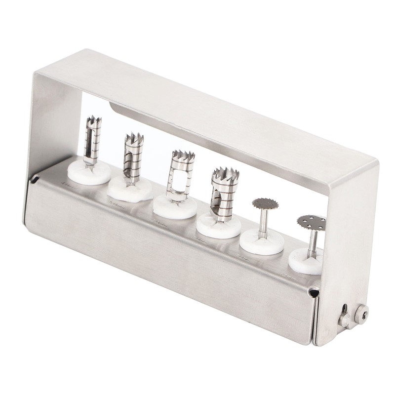 6pcs Dental Trephine Kit 4 To 10mm Surgery Tools Bur