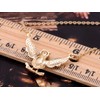 Alilang Women's Golden Tone Shine Crystal Rhinestone Owls Bird Chain