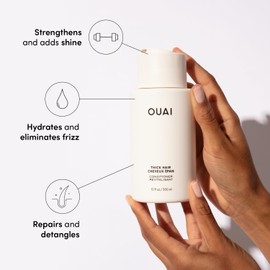 OUAI OUAI Thick Hair Conditioner Refill - Moisturizing Conditioner for Dry, Frizzy Hair - Keratin, Marshmallow Root, Shea Butter and Avocado Oil - Paraben, Phthalate and Sulfate Free Hair Care (32 Oz)