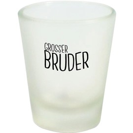 ShirtInStyle Schnapsglas Glas grosser Bruder, Familie Verwandschaft, Liebe, Freude, Dankbarkeit