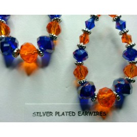 DESIGNS BY TUNIE WORLD SERIES 2017 WINNERS HUSTON "STRONG-PRIDE" ASTROS, CRYSTAL EARRINGS, USA