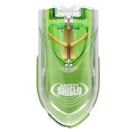 Ezy Dose Pill Cutter with Safety Shield, Safely Cut Pills and Vitamins, Pill Splitter, Retractable Blade Guard, Green