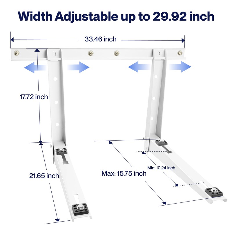 Della Outdoor Wall Mounting Bracket for Ductless 6000-36000 BTU Mini