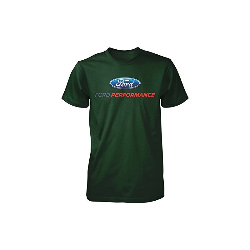 Ford Performance T-Shirt Mustang GT ST Racing (Front Print), Forest,