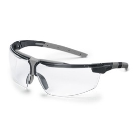 Uvex I-3 Safety Glasses - Supravision Plus - Transparent/Black/Grey