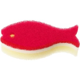Marna Fish Sponge, Set of 5 (Wine Red) R463WR