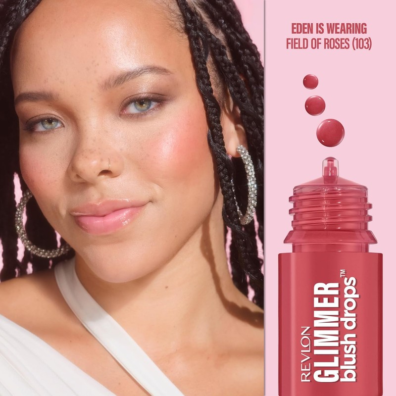 Revlon Glimmer Blush Drops Rubor Tono Field of Roses 9.4ml