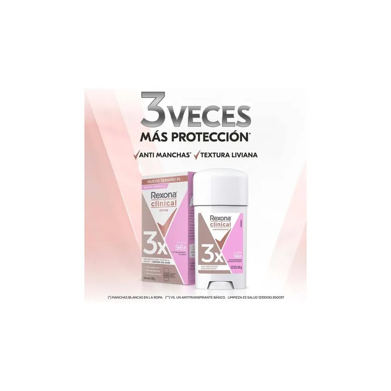 Antitranspirante Rexona Woman Clinical Classic 3pz De 58g