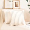 Uhomy 2 Pack Faux Fur Plush Decorative Throw Pillow Covers