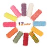 Gadpiparty 12Rolls Durable Waxed Threads for Crafts Functional Waxed Cord