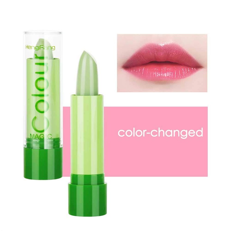 Gireatick 3 Pieces Aloe Vera Lipstick, Magic Colour that Changes