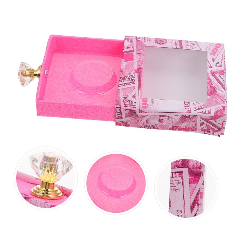 OHPHCALL Lash Wrapping Box Window Eyelash Spoolie Storage Fake Lashes
