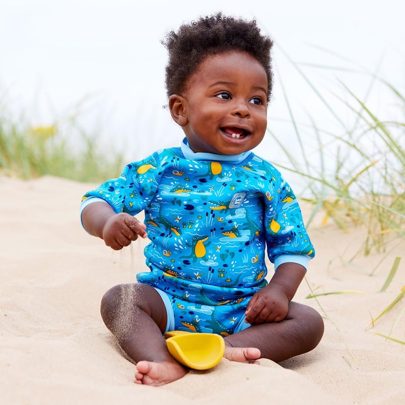 Splash About Happy Nappy Crocodile Swamp Swimming Costume 3-8 Months