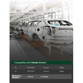 YHTAUTO Front Bumper Reinforcement Impact Bar Steel Compatible with Honda Accord 2013-2017 Sedan, Bumper Face Bar Reinforcement Beam