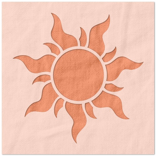 Stencil Stop Tangled Rapunzel Sun Stencil - Reusable for DIY