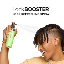 Style Factor LockBOOSTER Lock Refreshing Spray – Hydrating & Cooling Mist for Braids, Locs & Twists – Alcohol-Free Formula with Peppermint –Refresh Hair & Scalp 8 oz