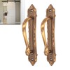 2pcs Barn Door Handle Heavy Duty Bronze Surface Mounted Sliding