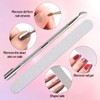 SUTOZMIWE Poly Gel Nail Kit, Clear White Nude Pink Nail