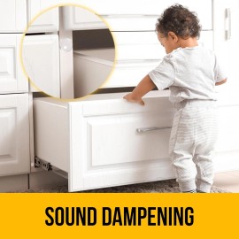 Vellax Premium Cabinet Door Bumpers – 128 Pcs Clear Self-Adhesive Pads