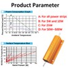 ETOPARS 3 Pcs 100W 0.2 Ohm 5% Aluminium Casing Wirewound