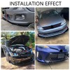 DREAMIZER Universal Front Bumper Lip Strut Rod Spoiler Wing Wide