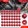 Unbranded Red Bolt Cover Kit For Harley M8 TWIN CAM