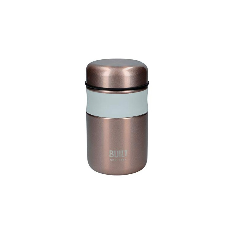 BUILT Double Wall Vacuum Insulated Food Flask for Hot and