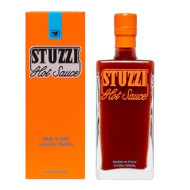 Stuzzi Premium Hot Sauce – Italian Craft Sauce with Dried Campanian & Fresh cayenne Peppers from Italy (3.4 oz) – All-Natural, Vegan, Gluten-Free, Non-GMO, No Preservatives – Bold, Savory & Spicy