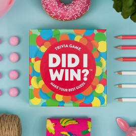 Hygge Games Did I Win? Trivia Game | Board Games | Trivia Games | Board Games for Adults and Teens | Hygge Family Games | Ages 14+ | Time Well Spent, Multicolored, 5.7 x 5.7 x 1.8 inches