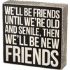 Primitives By Kathy Classic Box Sign, New Friends (30638)