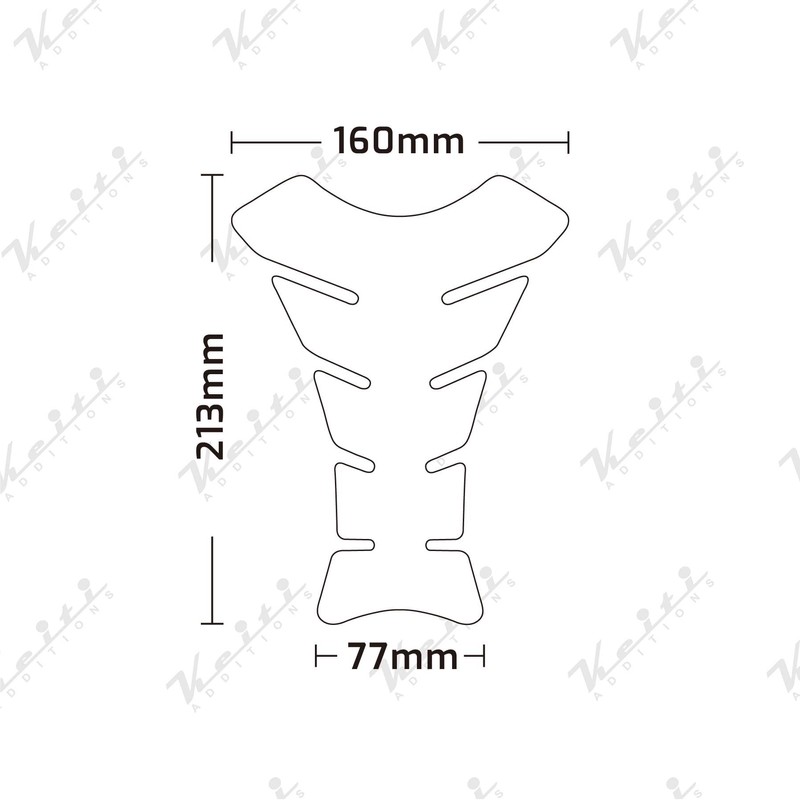 Keiti Motorcycle Tank Pad Rose Visage KT8140