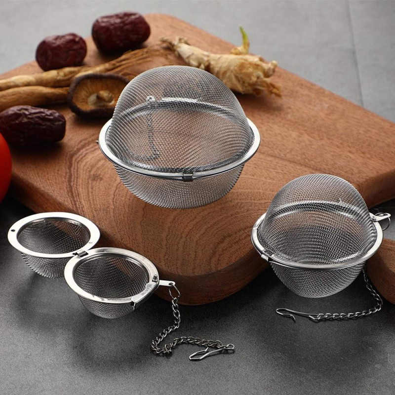 Mayata 3pcs Stainless steel fine mesh seasoning ball kitchen soup
