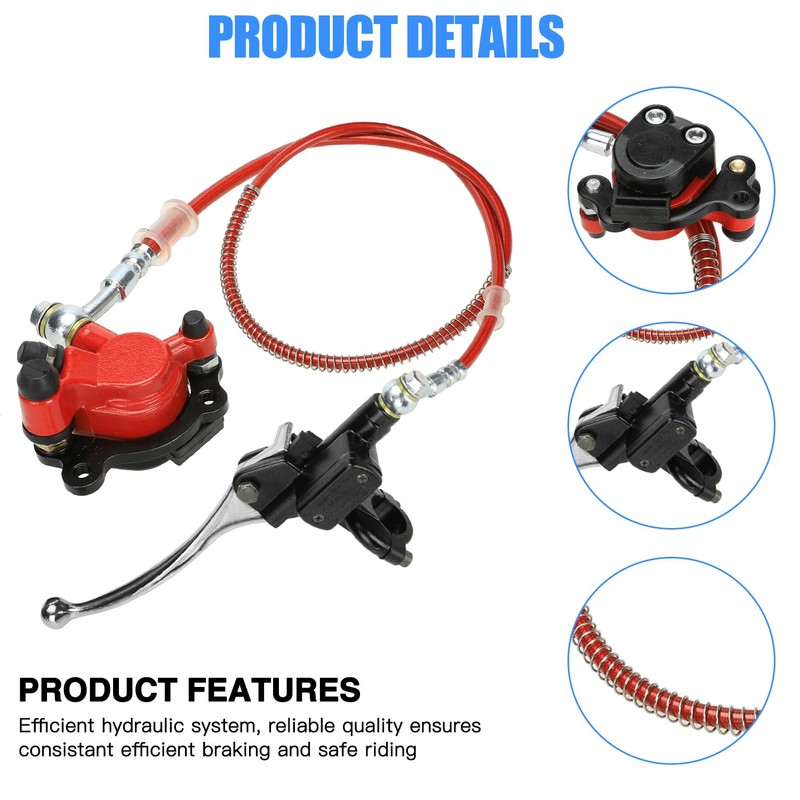 YOXUFA Mini Bike Hydraulic Disc Brake Caliper Kit Replacement for
