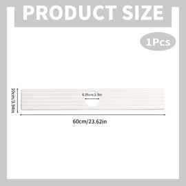 Diatomite Sink Mat for Kitchen & Bathroom - 24" Fast Drying Stone Sink Tray, Super Absorbent, Prevents Splash & Moisture - Light Grey Faucet Splash Guard- 60*10cm (White, 24‘’)