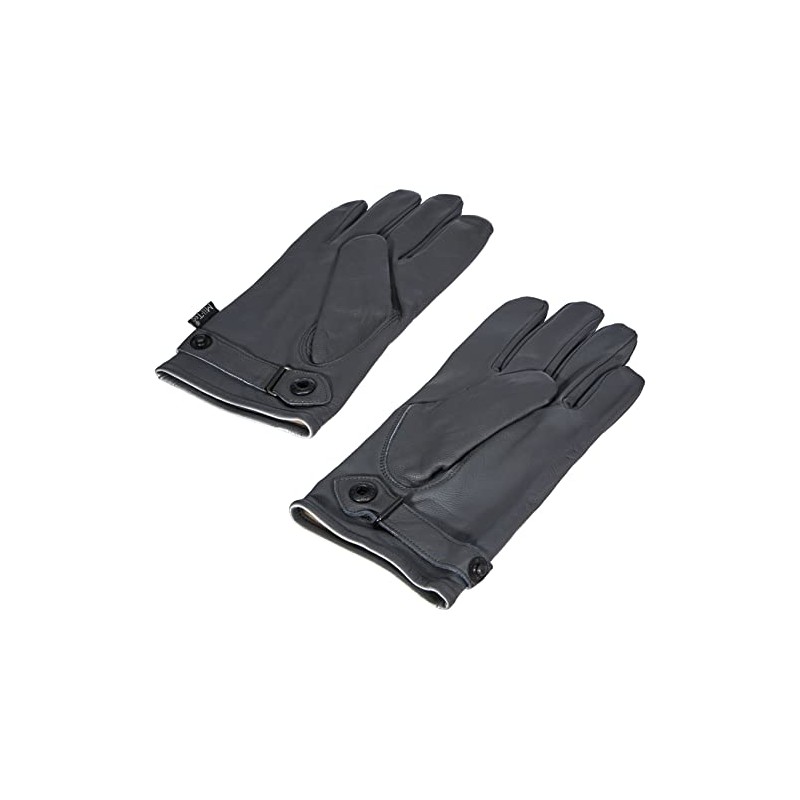 MIL-TEC BW Leather Gloves Lined, grey, 3xl