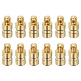 PATIKIL 25 Grain Archery Arrow Insert 0.244 Inch 12 Pack Brass Arrow Weight Bolts for Field Tips Shaft