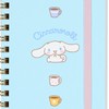 Sanrio 430811 Slim Ring Notebook, Cinnamon Roll with Elastic Band