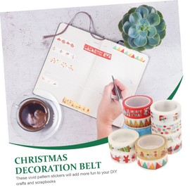 COHEALI 24rolls Christmas Themed Washi Tapes for Journaling and Scrapbooking Holiday Decorative Tapes Festive Patterns for Crafting and Planner Decoration