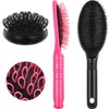 Juego de 2 cepillos de extensiones de cabello para peinar,