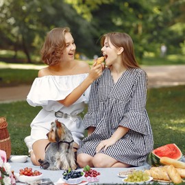 20PCS Double Compartment Condiment Container, Reusable Snack Pack Containers, Snack and Dip Containers, Portable Reusable Sauce Container for to-go Sauce, Sampling, Travel Snack