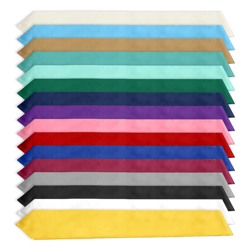 2025 Graduation Stole - Plain Navy Sash, Classic End With